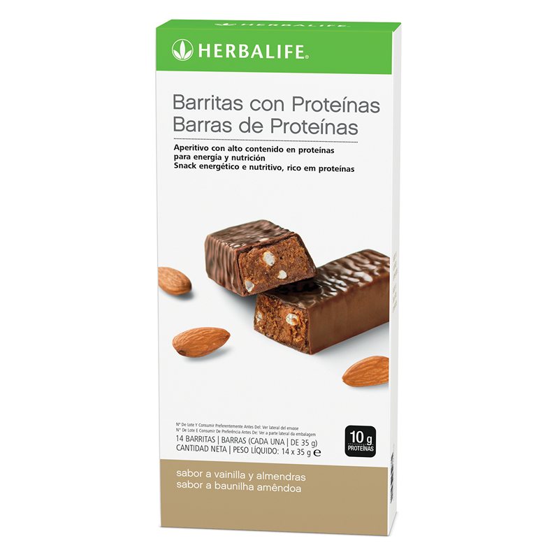 Barritas con proteínas · Vainilla con Almendras